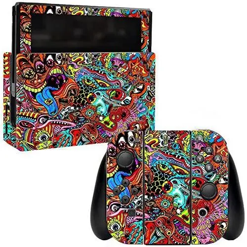 MightySkins Skin Compatible with Nintendo Switch - Acid Trippy | Protective, Durable, and Unique Vinyl Decal wrap Cover | Easy to Apply, Remove, and Change Styles | Made in The USA MightySkins Skin Compatible with Nintendo Switch - Acid Trippy | Protective, Durable, and Unique Vinyl Decal wrap Cover | Easy to Apply, Remove, and Change Styles | Made in The USA