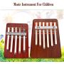 Kids Thumb Piano,5/6 Key Traditional Finger Piano Mbira Finger Percussion Pocket Keyboard Instrument for kid Children Musical Accompaniment Training Tool (5 Keys)