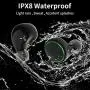 Wireless Earbuds Bluetooth 5.0 with USB Charging Case IPX8 Waterproof HiFi Stereo Noise Cancelling Headphones in Ear Built in Mic Headset 120H Playtime for Sport Black