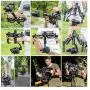 DIGITALFOTO DH04 4th Z Axis Damping Spring Dual Handle Grip Bracket Compatible for DJI Ronin S, Zhiyun Crane 2/Plus/V2, Moza Air 2, DJI Smartphone Gimbal OSMO 2 3 Axis Gimbal Setup