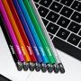 Honsky Cell Phone Stylus, Tablet Stylus for Touch Screens: Universal Slim Long Metal Pencil-Like Stylist Pens, Tablet Pen, Touchscreen Stylus Pen ¨C Purple, Red, Black - Cylinder, 3 Packs