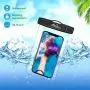MoKo Waterproof Phone Pouch [3 Pack], Underwater Clear Phone Case Dry Bag with Lanyard Compatible with iPhone 11/11 Pro Max, X/Xs/Xr/Xs Max, 8/7/6 Plus, Samsung S10/S9/S8 Plus, S10e, S20, Note 10/9/8