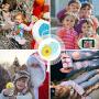 Kids Selfie Camera Waterproof WiFi Digital Camera Child Mini Camera 1080P with 32GB SD Card for 3-8 Years Old Boys Girls Birthday Gift Toy Camera (Blue)