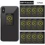 12 Pieces Radiation Protection Cell Phone Stickers Anti Radiation EMF Blocker Electronic Devices Radiation Protector Stickers for Mobile Phones Computers Laptops