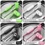 Heavy bass Earphone Color Call with Mic Stereo Earbud Headphones Mixed Colors (Black + White + Pink + Green 4 Pairs)