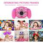 Campark Kids Camera,with 16GB Card Mini Child Camcorder with HD LCD Display for Girls Pink