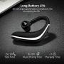 TechKen Bluetooth Headset, Newest BT5.0 Ear Piece Wireless Driving | Office | Business Headsets Compatible with iPhone, Android, and Other Leading Smartphones