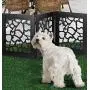 Zoogamo 3 Panel Beautiful Giraffe Motif Design Pet Gate- 19 Tall and Expands Up to 46 Wide Durable Lightweight Extra Wide Wooden Expandable & Folding Home/Indoor/Outdoor Dog Fence