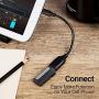 OTG Cable for Android Male Micro USB to USB A-Female, EVISTR USB 2.0 Cell Phone OTG Cable 6inch On The Go Adaptor for Samsung Sony, Android Smartphone Tablet