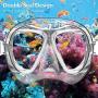 COPOZZ Scuba Mask, No Fogging Snorkeling Scuba Dive Glasses, Great Seal Free Diving Tempered Glass Mask Goggles