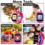 iGeeKid Kids Smart Watch Phone-IP67 Waterproof Smartwatch Boys Girls Toddler School Supplies Digital Wrist Watch 1.44 IPS Touch,Calls,Camera Gizmos Games,12/24 H Stopwatch Learning Toy (Pink)