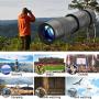 UNEGROUP Monocular Telescope, High Power HD Low Night Vision Waterproof Compact Spotting Scope with Smartphone Holder, Wireless Control & Tripod - FMC BAK4 Prism for Bird Watching, Camping, Hiking
