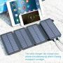 Solar Charger 25000mAh ADDTOP Waterproof Power Bank with 4 Solar Panels Portable Battery Pack for iPhone, ipad, Samsung, Smartphone, ect