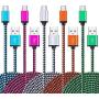 Micro USB Cable, Ailkin High Speed [5-Pack] 3Ft Nylon Braided USB 2.0 A Male to Micro B Data Sync & Charging Cable Compatible with Samsung and Other Android Smartphone, Colorful