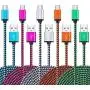 Micro USB Cable, Ailkin High Speed [5-Pack] 3Ft Nylon Braided USB 2.0 A Male to Micro B Data Sync & Charging Cable Compatible with Samsung and Other Android Smartphone, Colorful