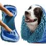 Tuff Pupper Large Dog Shammy Towel | Ultra Absorbent | Durable 35 x 15 Size for Dogs of All Breeds | Quick Drying Chenille Fabric | Designed for Indoor and Outdoor Use | Machine Washable
