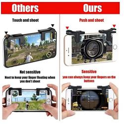 G-Dreamer Mobile Game Auxiliary Controller, L1/R1 Sensitive Controller and Aim Buttons for PUBG, Knives Out and Rules of Survival, Compatible with Android and iOS Smart Phone（1 Pair）