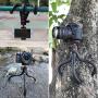 Phone Tripod, COMAN Premium Flexible Tripod, Portable and Adjustable Phone Tripod Stand with Wireless Remote and Hidden Phone Tripod Mount with Cold Shoe, Compatible with iPhone, for Camera GoPro