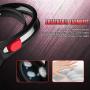 Gaming Headset with Microphone, 7.1 Stereo Surround Sound Wired Over Ear Headphone for Xbox One, PS4, PC, Laptop, Nintendo Switch and other 3.5mm devices, LED Light, Noise Isolation, Steel Frame - Red