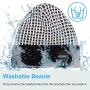 Qshell Outdoor Trendy Bluetooth Slouchy Knit Beanie Hat Cap with Stereo Headphone Headset Earphone Speaker Microphone Hands Free Talking Compatible with iPhone Samsung Android Smartphones - Black
