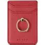 TOPWOOZU Phone Card Holder with Ring Grip for Back of Phone,Adhesive Stick-on Credit Card Wallet Pocket for iPhone,Android and Smartphones (Red) TOPWOOZU Phone Card Holder with Ring Grip for Back of Phone,Adhesive Stick-on Credit Card Wallet Pocket for iPhone,Android and Smartphones (Red)