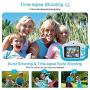 MINIBEAR Kids Digital Camera, 2.4 Inch Kids Video Camera for Girls Boys Gifts Toddler Toy Camera 30MP Mini Kids Camcorder with Games and 16GB SD Card, Blue