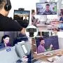 Webcam Computer Camera with Microphone for Desktop, 1080P Webcam Full HD Widescreen USB Camera for PC Laptop Desktop Mac Video