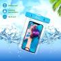 MoKo Waterproof Phone Pouch [3 Pack], Underwater Clear Phone Case Dry Bag with Lanyard Compatible with iPhone 11/11 Pro Max, X/Xs/Xr/Xs Max, 8/7/6 Plus, Galaxy S10/S9/S8 Plus, S10e, S20, Note 10/9/8