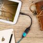 OTG Cable for Android Male Micro USB to USB A-Female, EVISTR USB 2.0 Cell Phone OTG Cable 6inch On The Go Adaptor for Samsung Sony, Android Smartphone Tablet