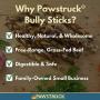 Pawstruck 12" Braided Bully Sticks for Dogs - Natural Bulk Dog Dental Treats & Healthy Chews, Chemical Free, 12 inch Best Low Odor Pizzle Stix