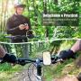 Bike Phone Mount, Detachable 360° Rotation Motorcycle Phone Mount, Adjustable Universal Silicone Handlebar Cradle Fits for iPhone 11 Pro Max/XR/XS/8/7/6/6 Plus, Samsung S20/S10/S9