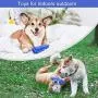 QDAN Dog Toy Chew Toothbrush Squeaky Toys Stick Puppy Chew Toy Interactive for Small Medium Dogs Teeth Cleaning Dental Care Stress Relive Indoors Outdoors(Fit 15-60Lbs Dogs