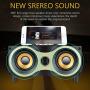 TAMPROAD Desktop Wooden Wireless Bluetooth Portable Speaker with HD Sound and Bass Support Mobile Phone Stand, USB, TF Card, FM Radio, Owl-Shaped Speakers for Camping, Biking, Partying, Travel