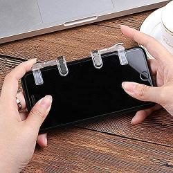 ORC PUBG Gamepad with Metal Trigger Fire Button Aim Key L1R1 Shooter Controller for Android Mobile (White)