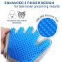 Pet Hair Remover Glove - Gentle Pet Grooming Glove Brush - Efficient Deshedding Glove - Massage Mitt with Enhanced Five Finger Design - Perfect for Dogs & Cats with Long & Short Fur - 1 Pack
