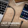 Cell Phone Micro USB Cable, EVISTR 3PACK 10FT Durable Nylon Braid Cell Phone Charging Cable USB 2.0 A Male to Micro B Sync Data Cable Cord Compatible with Samsung Note 5, 4, 3, Moto Android Phone