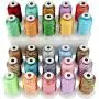 New brothread 25 Colors Variegated Polyester Embroidery Machine Thread Kit 500M (550Y) Each Spool for Brother Janome Babylock Singer Pfaff Bernina Husqvaran Embroidery and Sewing Machines New brothread 25 Colors Variegated Polyester Embroidery Machine Thread Kit 500M (550Y) Each Spool for Brother Janome Babylock Singer Pfaff Bernina Husqvaran Embroidery and Sewing Machines