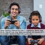 BlueFire Stereo Gaming Headset for PS4, PC, Xbox One Controller, Noise Cancelling Over Ear Headphones with Mic, LED Light, Bass Surround, Soft Memory Earmuffs for Laptop Nintendo Switch (Black-Red)
