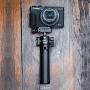 ULANZI U-Pod Aluminum Vlog Tripod w Cold Shoe Mount Handle Grip for Canon G7X Mark III M6 Mark II Sony RX100 VII A6400 A6100 A6600 Compact Cameras Mounting Microphone Vlogging