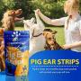 k9konnection Pig Ear Strips for Dogs | 1 Pound All Natural Pigs Ear Slivers Dog Chew Treats | Made of 100% Pure Pork | Inspected and Packaged in The USA | Thick Treat for Small, Medium and Large Dogs