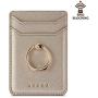 ACRSIKR Card Holder for Back of Phone, RFID Blocking Cell Phone Credit Wallet with Ring Pocket Stick on iPhone