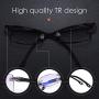 TERAISE Rimless Reading Glasses Fashion Diamond Cut Edge Design Anti-Blue Lens Spectacle Readers for Men(1.5X)
