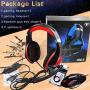 Gaming Headset and RGB Mouse Combo, Pro Gaming Headset for Xbox One, PS4, PC, Laptop with Mic, LED Over-Ear Headphone, 4000DPI Wired Ergonomic USB Gaming Mouse, 4 Adjustable DPI with 6 Button