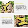 rabbitgoo Cat Harness and Leash for Walking, Escape Proof Soft Adjustable Vest Harnesses for Medium Large Cats, Easy Control Breathable Pet Safety Jacket with Reflective Strips & 1 Metal Leash Ring