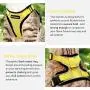 rabbitgoo Cat Harness and Leash for Walking, Escape Proof Soft Adjustable Vest Harnesses for Medium Large Cats, Easy Control Breathable Pet Safety Jacket with Reflective Strips & 1 Metal Leash Ring