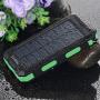 Solar Charger, 20000mAh Solar Power Bank Waterproof Portable Charger External Battery Packs with Dual 2 USB/LED Flashlights Port for iPhone Android Cellphones