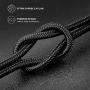 StinkLight iPhone Charger, MFi Certified Lightning Cable 5Pack (3/3/3/6/10FT) Braided Nylon Fast Charger Cable Compatible iPhone 11/Pro/Xs Max/X/8/7/Plus/6S/6/SE/5S/Air iPad/Mini/iPod (Black)