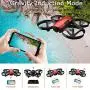 SANROCK U61W Drones for Kids with Camera, RC Quadcopter with 720P HD WiFi FPV Camera, Support Altitude Hold, Route Making, Headless Mode, One-Key Start, Emergency Stop, Great Gift for Boys Girls SANROCK U61W Drones for Kids with Camera, RC Quadcopter with 720P HD WiFi FPV Camera, Support Altitude Hold, Route Making, Headless Mode, One-Key Start, Emergency Stop, Great Gift for Boys Girls