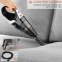 Hikeren Handheld Vacuum, Hand Vacuum Cordless 7Kpa Strong Suction Powered by Li-ion Battery Rechargeable Quick Charge Tech, Mini Vacuum for Home and Car Cleaning, Orange