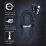 BrexLink USB C Fast Charging Cable(3A), USB C to USB A Charger (6.6ft/2 Pack), Nylon Braided Fast Charging Cord for Samsung Galaxy S10 S9 S8 Note 9, Pixel, LG V30 G6(Black)